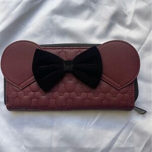 LoungeFly Disney Wallet with Velvet Bow